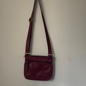Fossil Deep Red Crossbody Bag
